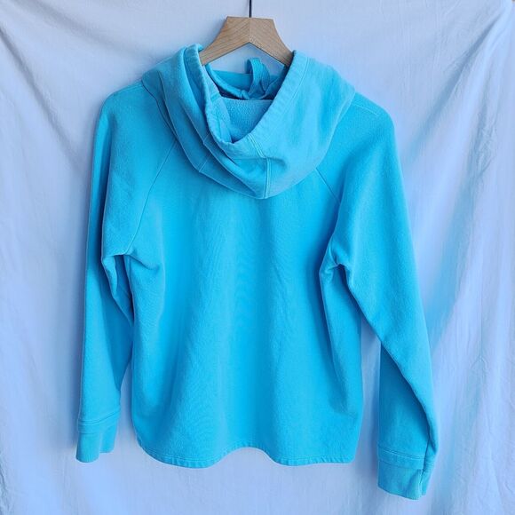 Under Armour Threadborne Loose Light Turquoise Women's Pullover Hoodie Sz Medium - Picture 2 of 5